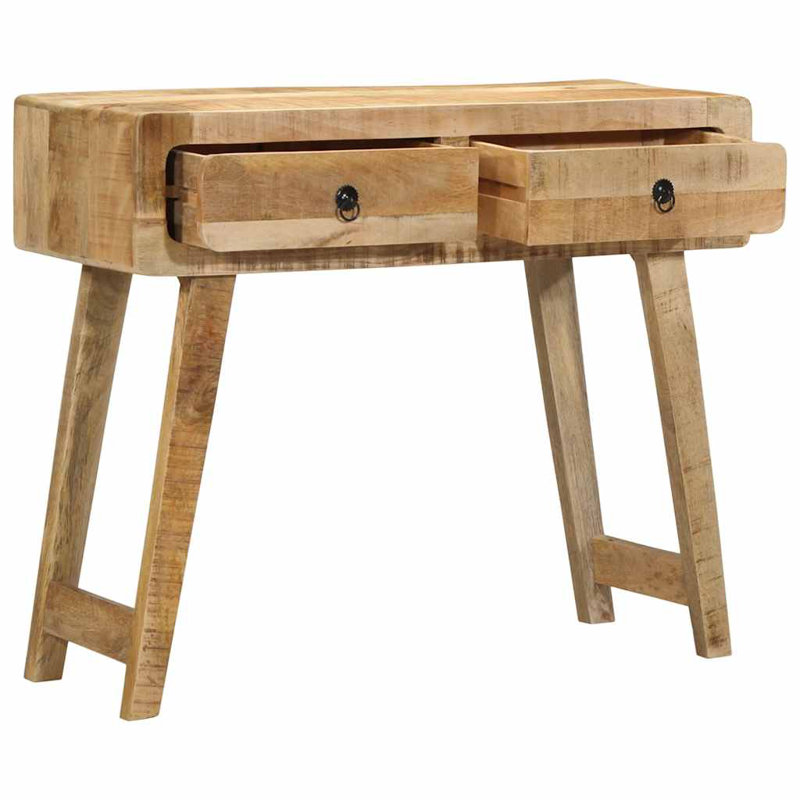 90cm Solid Wood Console Table, Natural