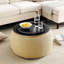 Repose-pieds rond avec rangement Dariyan-1029302338