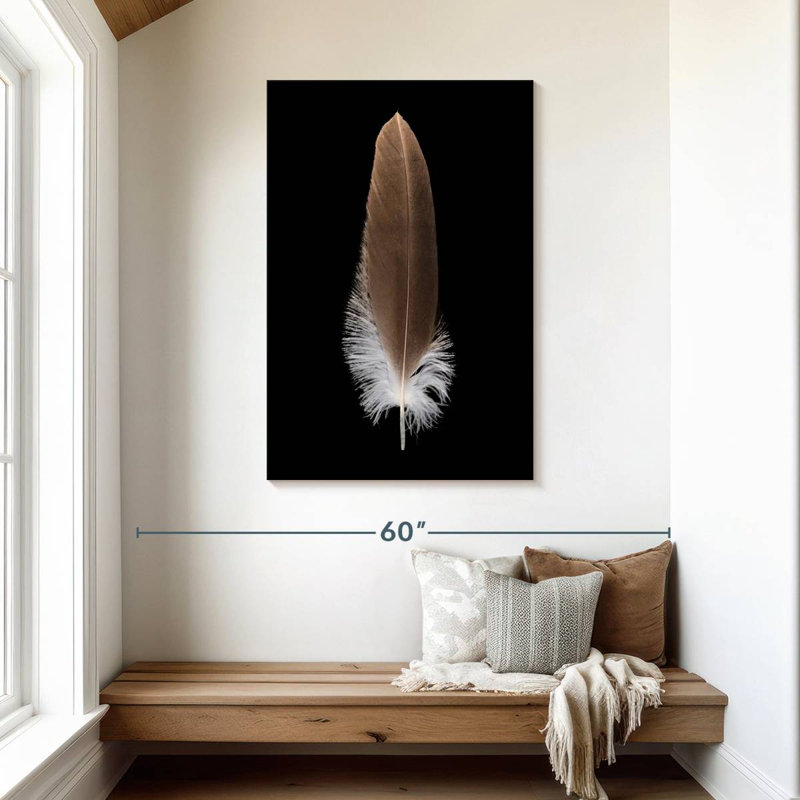 Kerner Eagle's Brown Feather, 45" H x 30" W