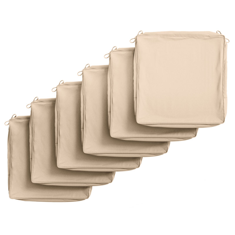 Outdoor  5'' Non-Slip Cushion Cover Water-Repellent Seat Cushion Slipcover With Portable Carry Handle., 5", 24" W x 24" D