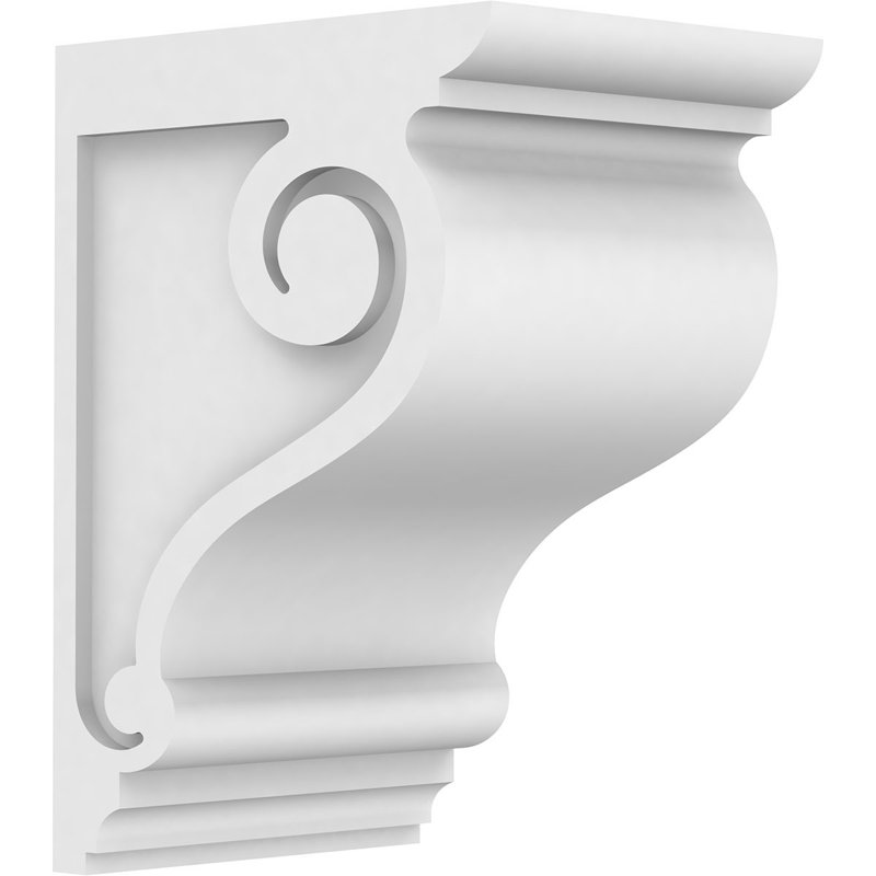 Corbeau standard en PVC de qualité architecturale, H 14 po x l 7 po x P 10 po