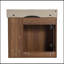 Meuble-lavabo mural 24 po avec lavabo en céramique blanche et porte à fermeture en douceur, emballage KD