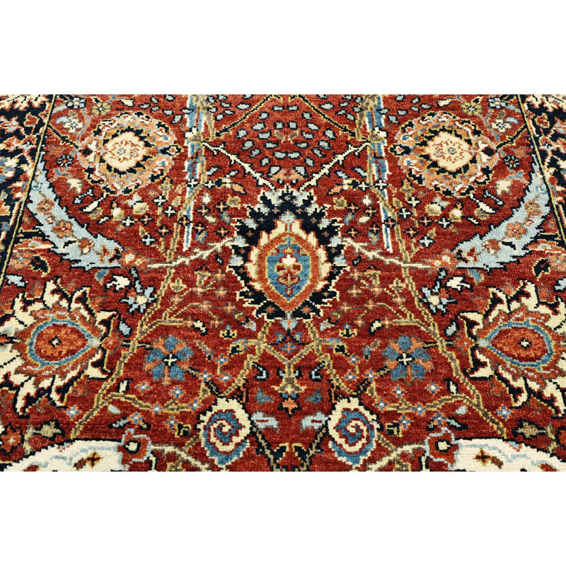 Hand Knotted Wool Oriental Area Rug, Rectangle 3' x 5'