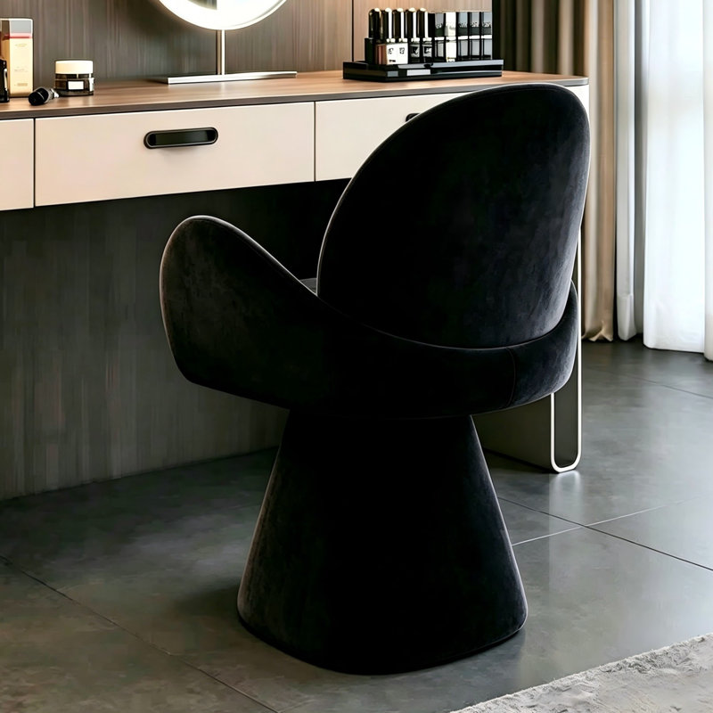 Swivel Accent Chair, Black