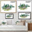Loup dans un paysage de forêt - peinture sur toile-67234200-67234212