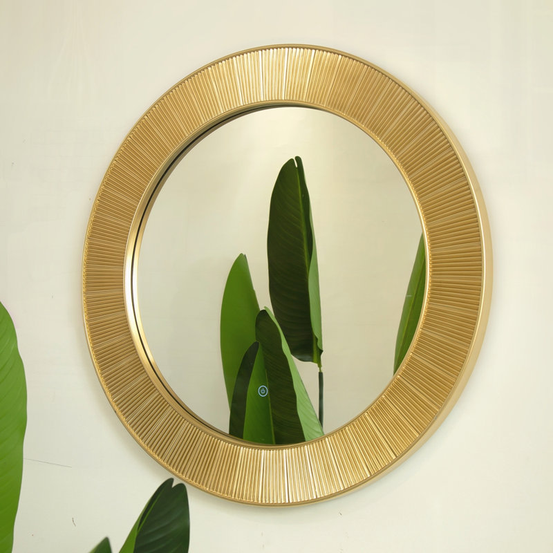 Miroir décoratif en polyuréthane de 31 po d'épaisseur, disponible en trois couleurs, convenant à la salle de bain, à la chambre à coucher, au salon, au couloir et au vestibule