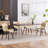 Upholstered Dining Chairs Faux Leather Side Chair With Metal Frame-2123006440