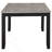 Centera Gray And Black Rectangular Dining Table With Extension Leaf