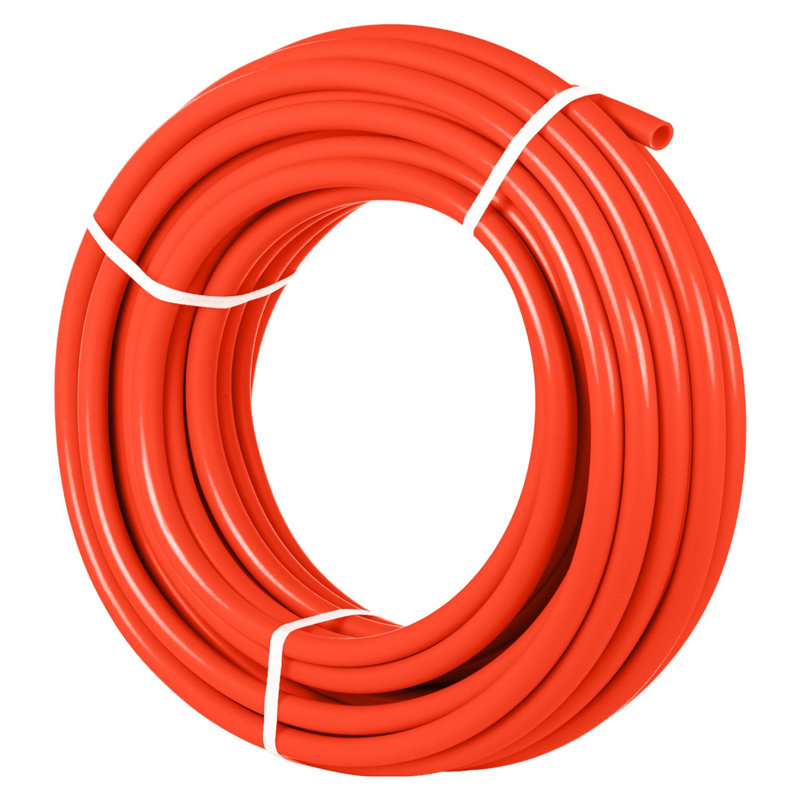 300 Ft. Red PEX-B Radiant Floor Heating Tubing - Oxygen Barrier EVOH Pipe for Hydronic Systems
