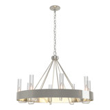 Banded 8 - Light Unique / Statement Wagon Wheel Chandelier