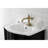 Kingston Brass Nautical Single-Handle 1-Hole Deck Mount Bathroom Faucet with Push Pop-Up and Deck Plate-58299263-58299264
