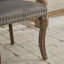 Chaise de salle à manger en velours avec garniture touffetée à la main, poignées en bois massif, clous en cuivre rétro et pieds courbés, ensemble de 2-250312771