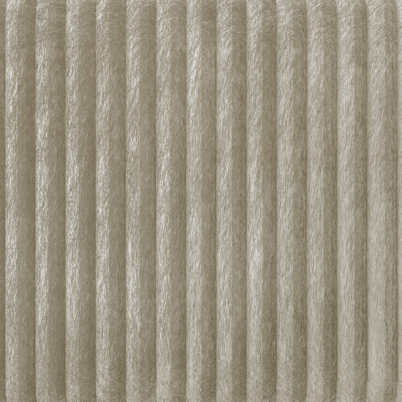 Lit tapissier en velours Pravesh, Très grand, Beige