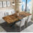 55.11"-70.86"Retro Rectangular Stretch Dining Table-1424999332