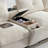 Modular Sectional Sofa With Movable Storage Ottoman And Console, U Shaped Couch-1326074287