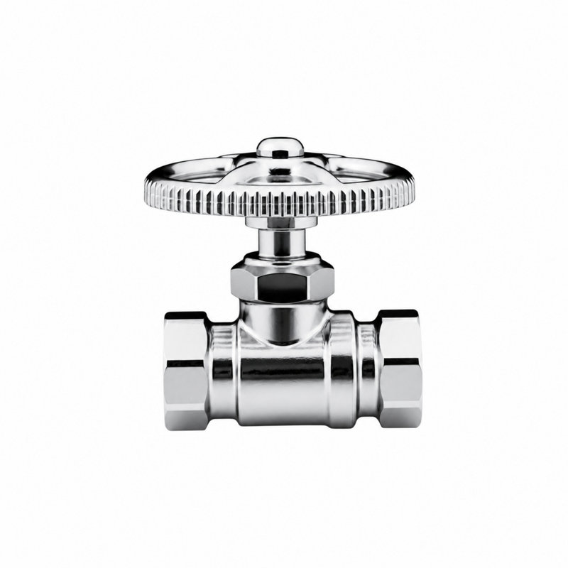 Robinet d'arrêt droit par Strom Living, Chrome