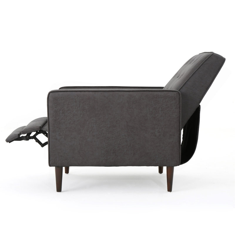 Canapé inclinable en tissu Mid-Century, Ardoise