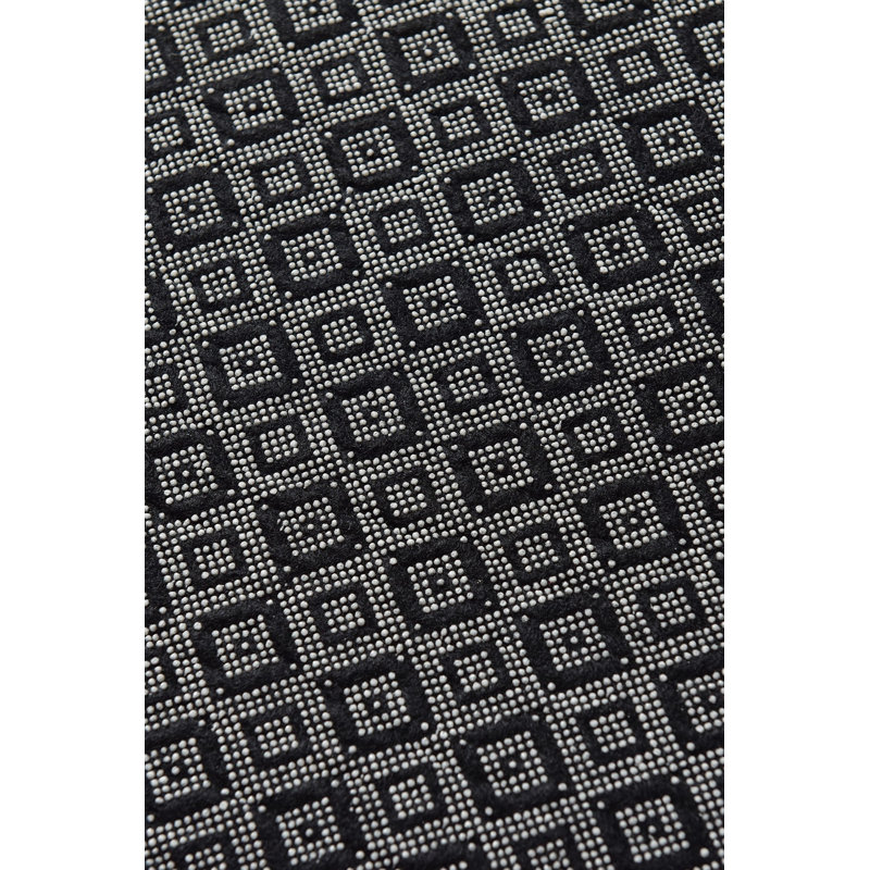 Tapis rond en polyester / velours rose touffeté à la machine Ashbourne, Rond 6 pi 7 po