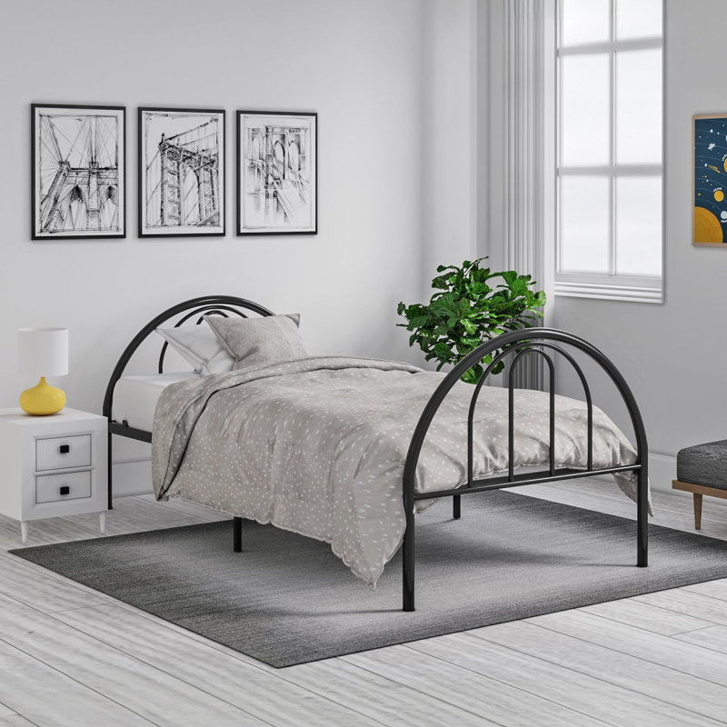 Brooklyn Metal Twin Bed, Black