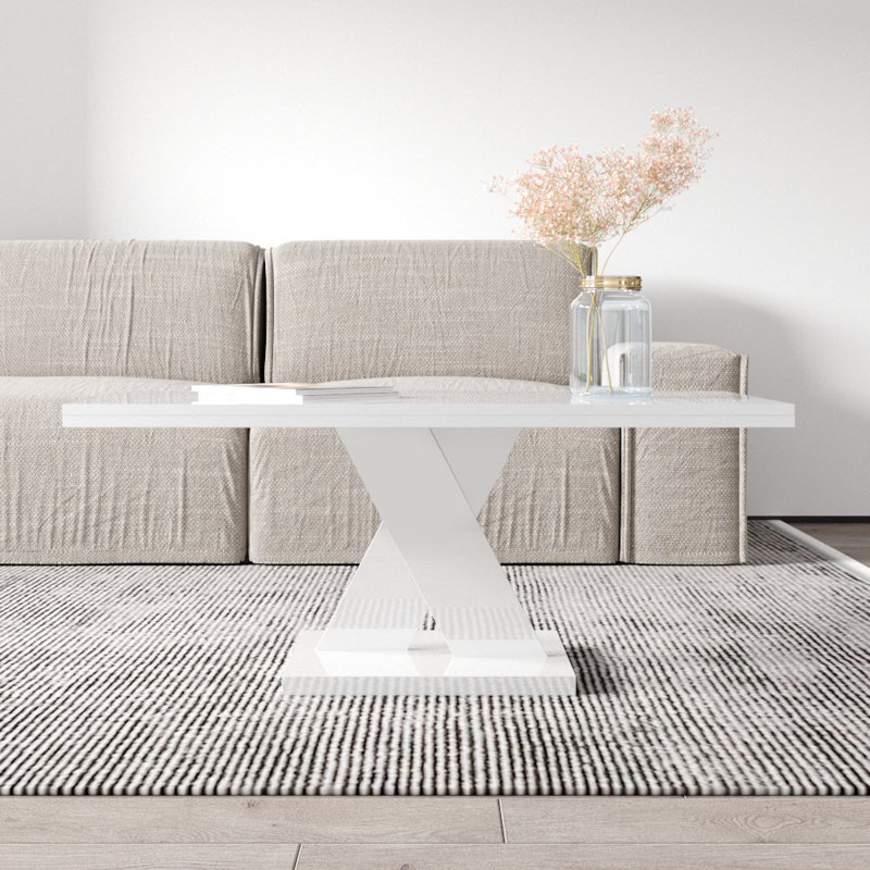 Table basse Pehrson Dilshod, Blanc, Blanc
