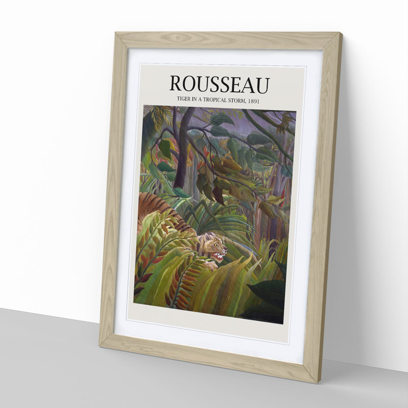 Surprise by Henri Rousseau - Single Picture Frame Print, 48cm H x 36cm W x 2cm D, Oak Framed