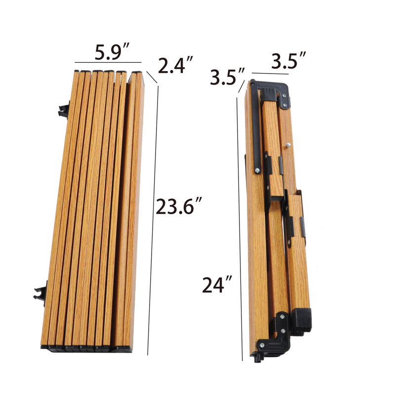 Table pliante portative 23,6 po