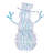 Pre-Lit LED Iridescent Snowman Lighted Display