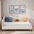 L-shaped Daybed With Solid Wood Legs-1653627448