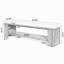Banc de 63 po en bois massif, banc de bout rembourré moderne-270971024-270971039