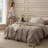 Bedsure 100% Washed Cotton Duvet Cover Oversized Queen Set -  Minimalist Cotton Beding Set For All Season（set of 3）-125402765-125402764
