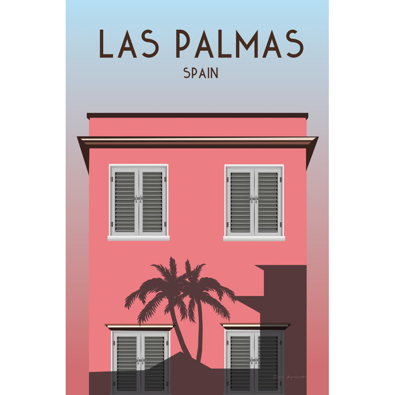 Chara " Las Palmas " by Omar Escalante, 18" H x 12" W, No, Wrapped Canvas