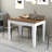 Traditional Kitchen Table, Walnut & White, 43.3 x 29.5 x 29.5 inches | 100% Melamine Coated Particle Board, Thickness: 0.7 inches | Sturdy Melamine Coated Chipboard Legs | Ideal for Family Dining & Entertaining-2095008887-2095008884