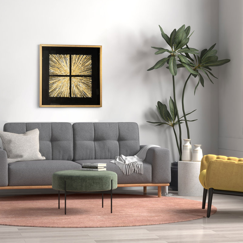 Paper Wall Decor, Black, Gold