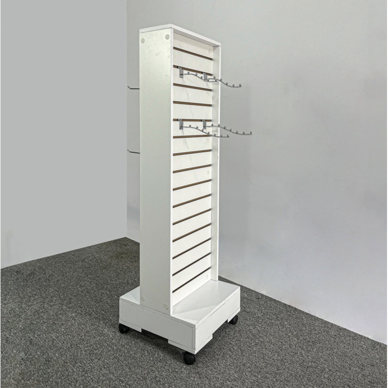 Glancy Double-Sided Slatwall Display Cabinet