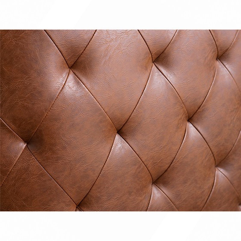 Fauteuil pivotant tonneau touffeté