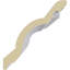 3"H x 2 3/4"P x 4 1/8"F x 94 1/2"L, (1 3/8" Repeat), Egg and Dart Crown Moulding