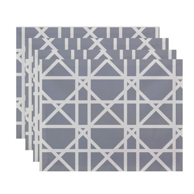 Pflugerville Polyester Geometric Rectangle Placemat