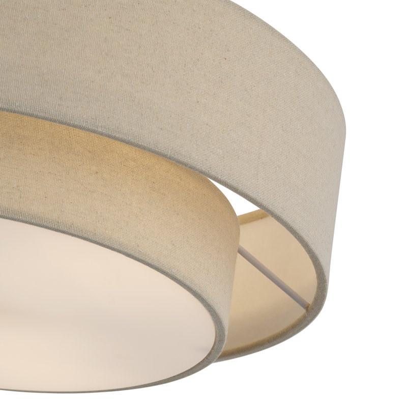 Grande semi-encastrée 3 lumières Ashani, Bronze