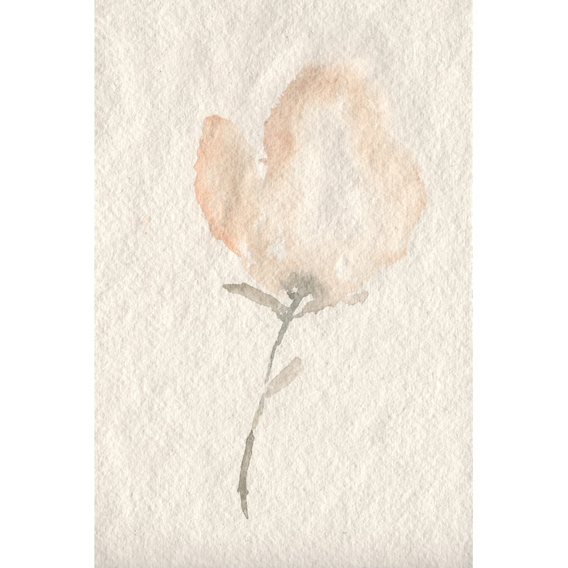 Fleur Petite II by Jennifer Goldberger - Painting on Canvas, 46cm H x 30cm W, Wrapped Canvas