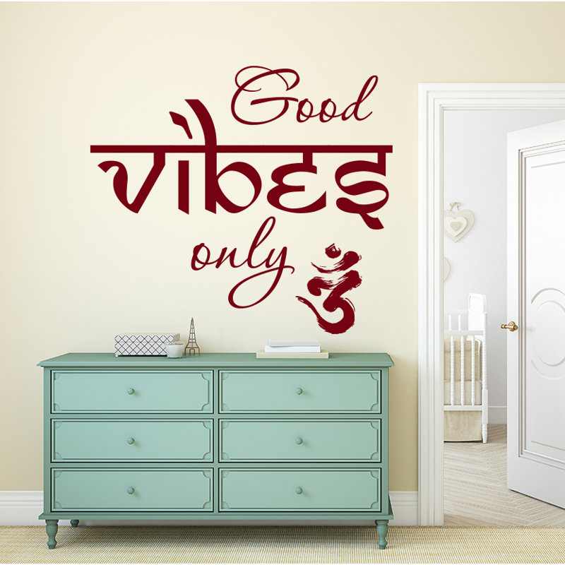 Aldama Text & Numbers Non-Wall Damaging Wall Decal, Burgundy