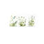 Ensemble de 3 pièces d'art mural sur toile sans cadre à motif de fleurs sauvages vert sauge 16 "x 24"