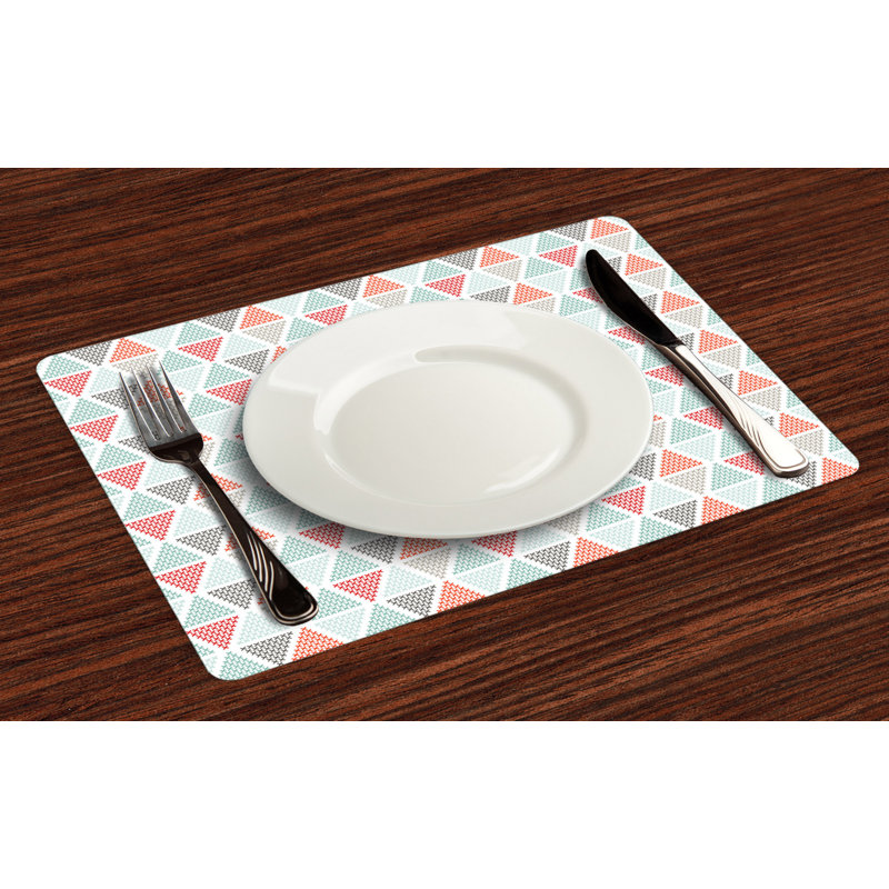 Polyester Geometric Rectangle Placemat