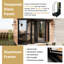 Porte de patio pliante en aluminium noir 120 po x 80 po (3 + 1) avec 𝗥𝗲𝘁𝗿𝗮𝗰𝘁𝗮𝗯𝗹𝗲 𝗦𝗰𝗿𝗲𝗲𝗻-124572914-124572915