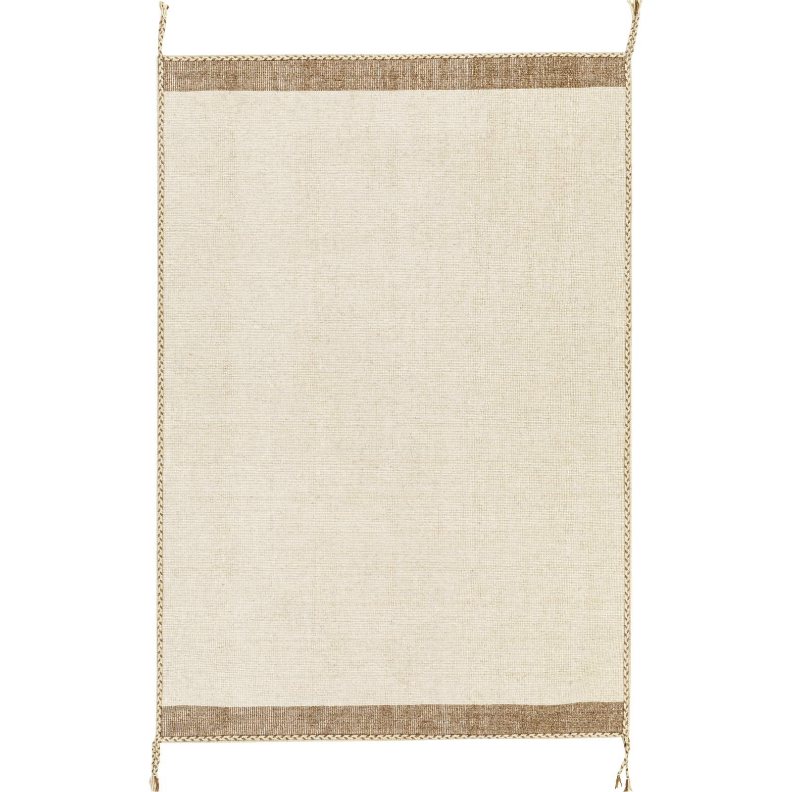 Nabila Handmade Wool Rug, Rectangle 6' x 9'