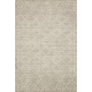 Tapis d'intérieur en laine à motif géométrique