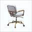 Chaise de bureau rétro en cuir fleur-876347618