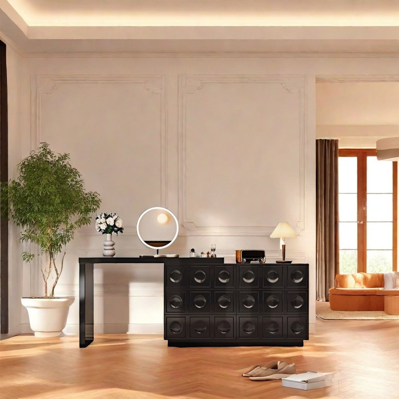 Commode moderne de qualité supérieure noire