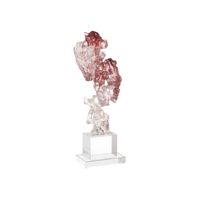 Faux Rock Crystal Large Sculpture