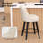 Counter Height Bar Stools With Back, 26“H Upholstered Swivel Barstools With Solid Wood Legs For Kitchen Island, Performance Modern Fabric Counter Stools-1981215290-1981215285