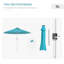 Braelyn 293cm Lighted Market Parasol-1076360653